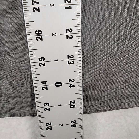 Vintage Liz Claiborne Gray Pure Linen High Waist Pleated Unique Pencil Skirt - Picture 7 of 12